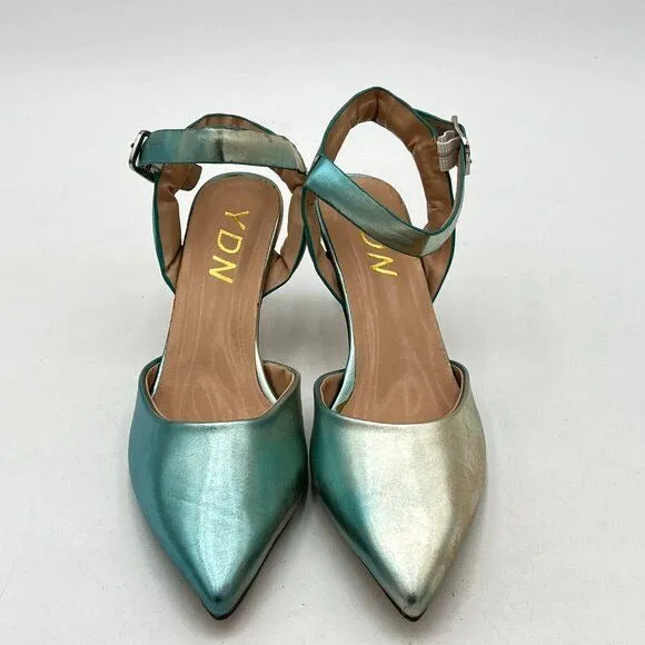 YDN Women's Lowpointed Low Heel Dress Pump Shoes