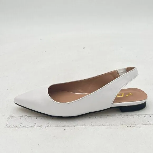 YDN Women's Pointed Toe Slingback Ballet Flats Low Heel Slide Sandals Comfortabl